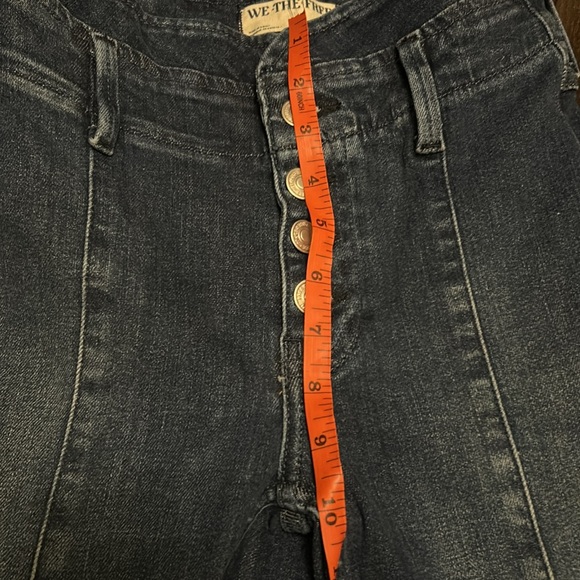 We the Free high waisted button front flare jeans.  Size 24 - Picture 9 of 9